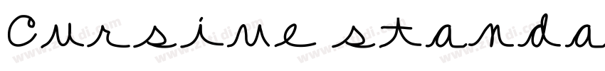 Cursive standard字体转换